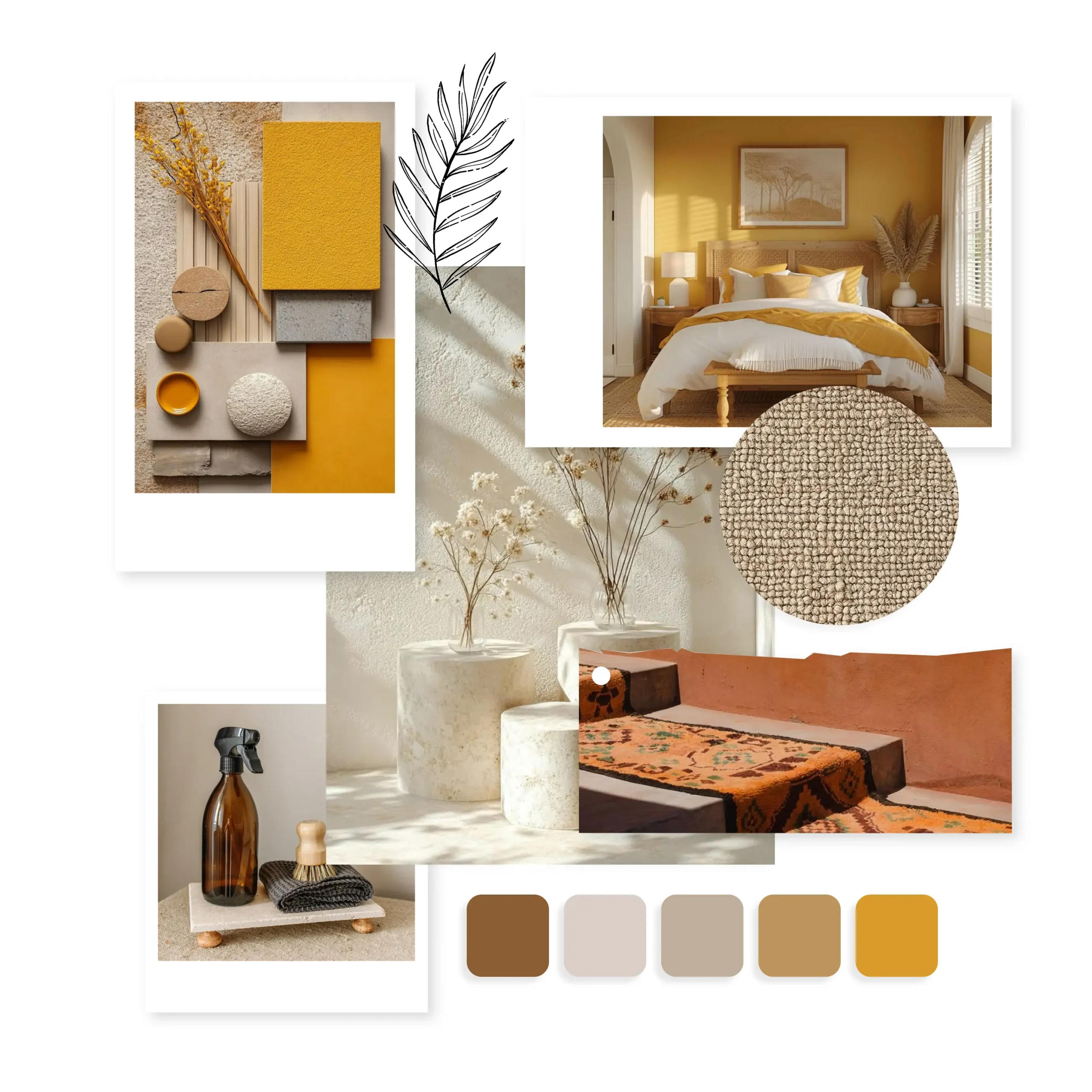 moodboard-02 AI generated moodpboard by myty home - yellow accent colour