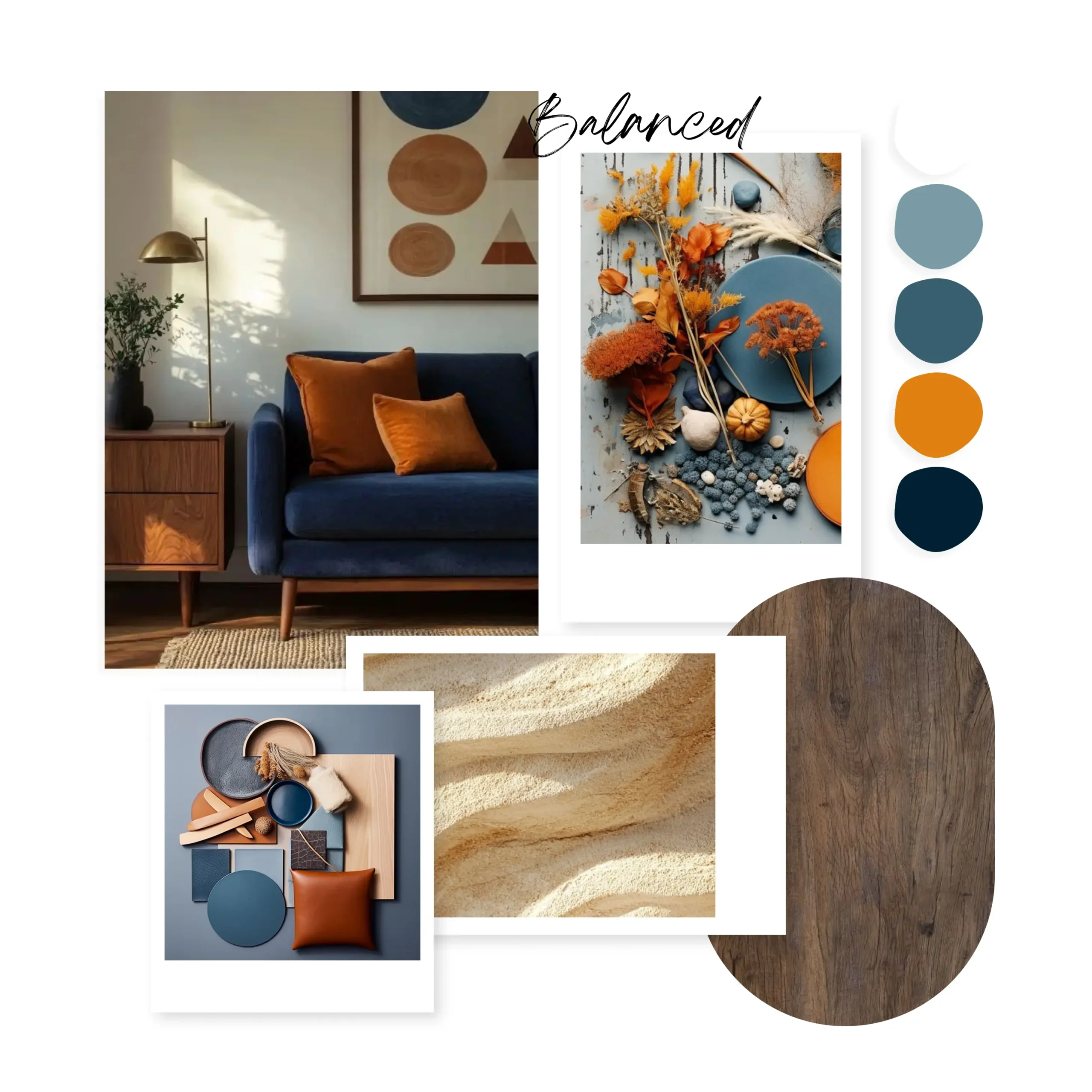 moodboard-03 AI generated moodpboard by myty home - blue and yellow accent colour
